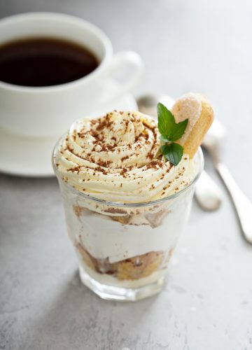 Tiramisu in a glass
